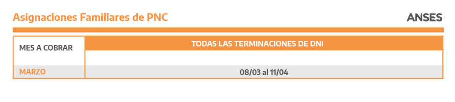 Asignaciones Familiares de PNC