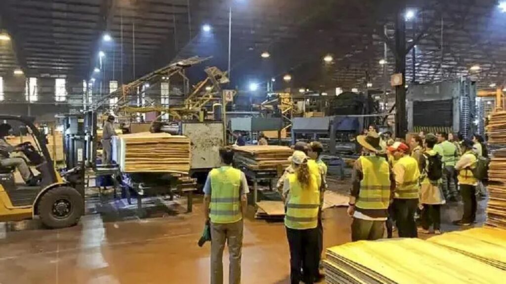 Por la parálisis de la Forestadora Tapebicuá y ante la incertidumbre sobre el futuro de más de 500 empleos, los trabajadores lanzan un bloqueo a la planta por tiempo indeterminado
