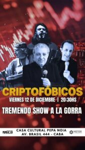 Hoy viernes desde las 20.30 horas se viene CRIPTOBÓBICOS, te esperamos