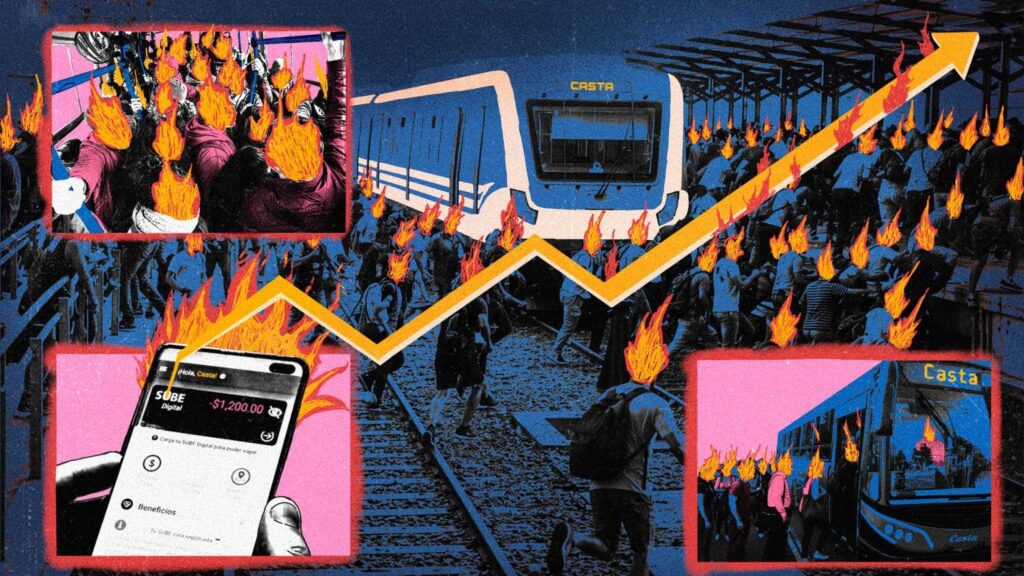 El caos de viajar en transporte público(Que es privado)