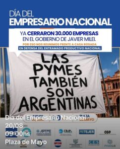 “Las pymes también son argentinas”: empresarios pymes se movilizarán a Plaza de Mayo por la crisis del sector